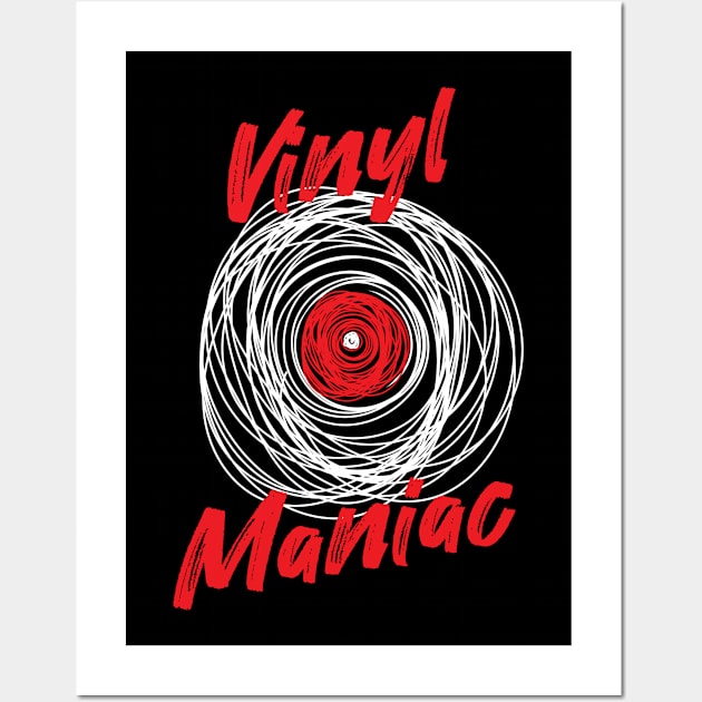 Vinyl Maniac Records Collector Wall Art by All-About-Words